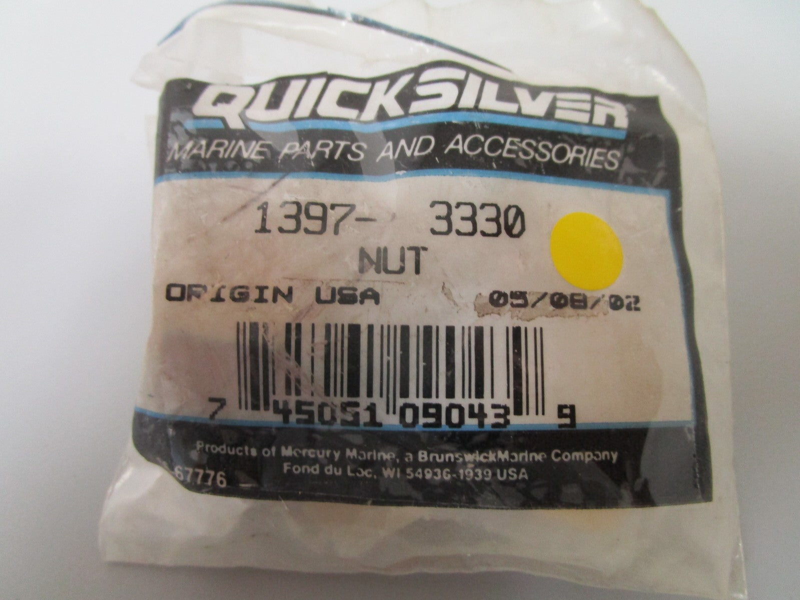 *NEW OEM* 0810 Mercury Quicksilver Nut 1397-3330