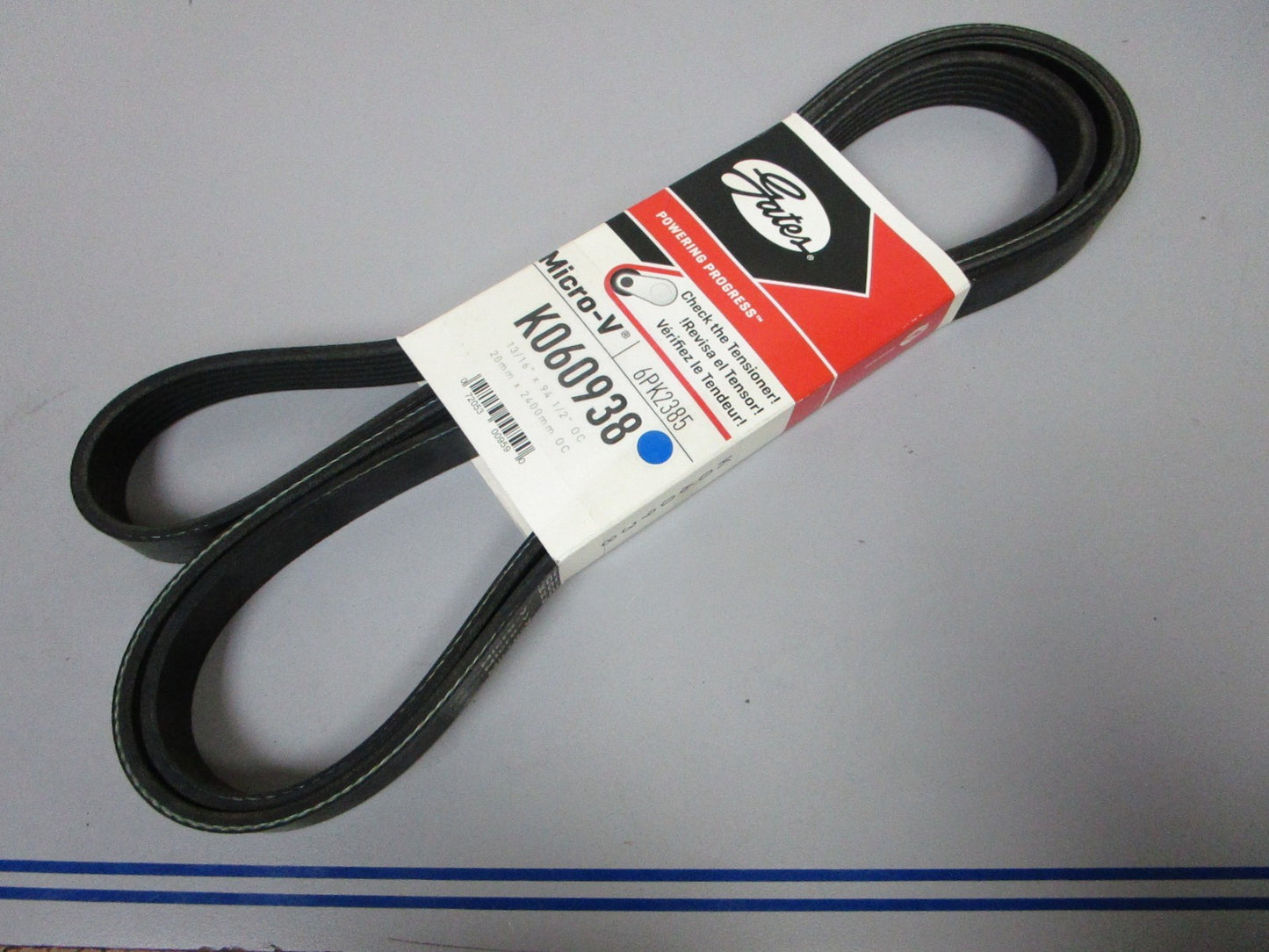 NEW K060938 Gates Micro-V 13/16" x 94 ½" Serpentine Belt 0720