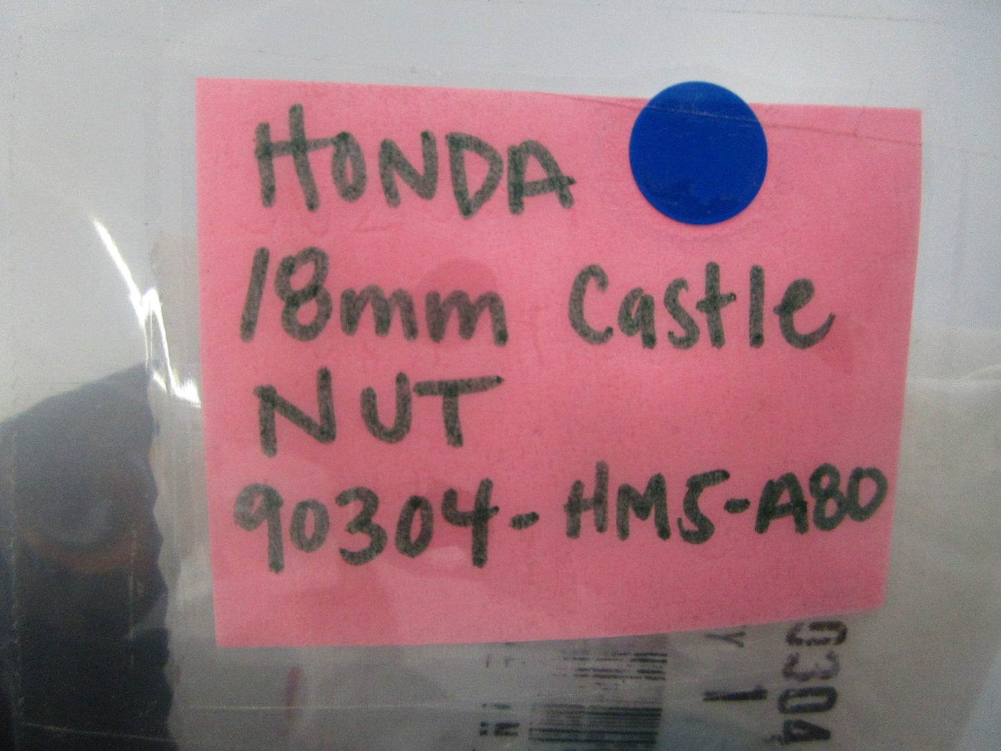 *NEW OEM* 0810 Honda 18mm Castle Nut 90304-HM5-A80