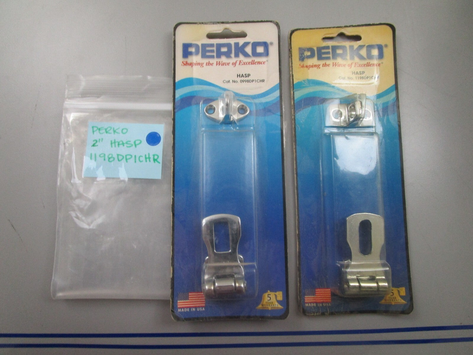 *NEW* (LOT OF 2) 0770 Perko 2 " HASP 1198DP1CHR