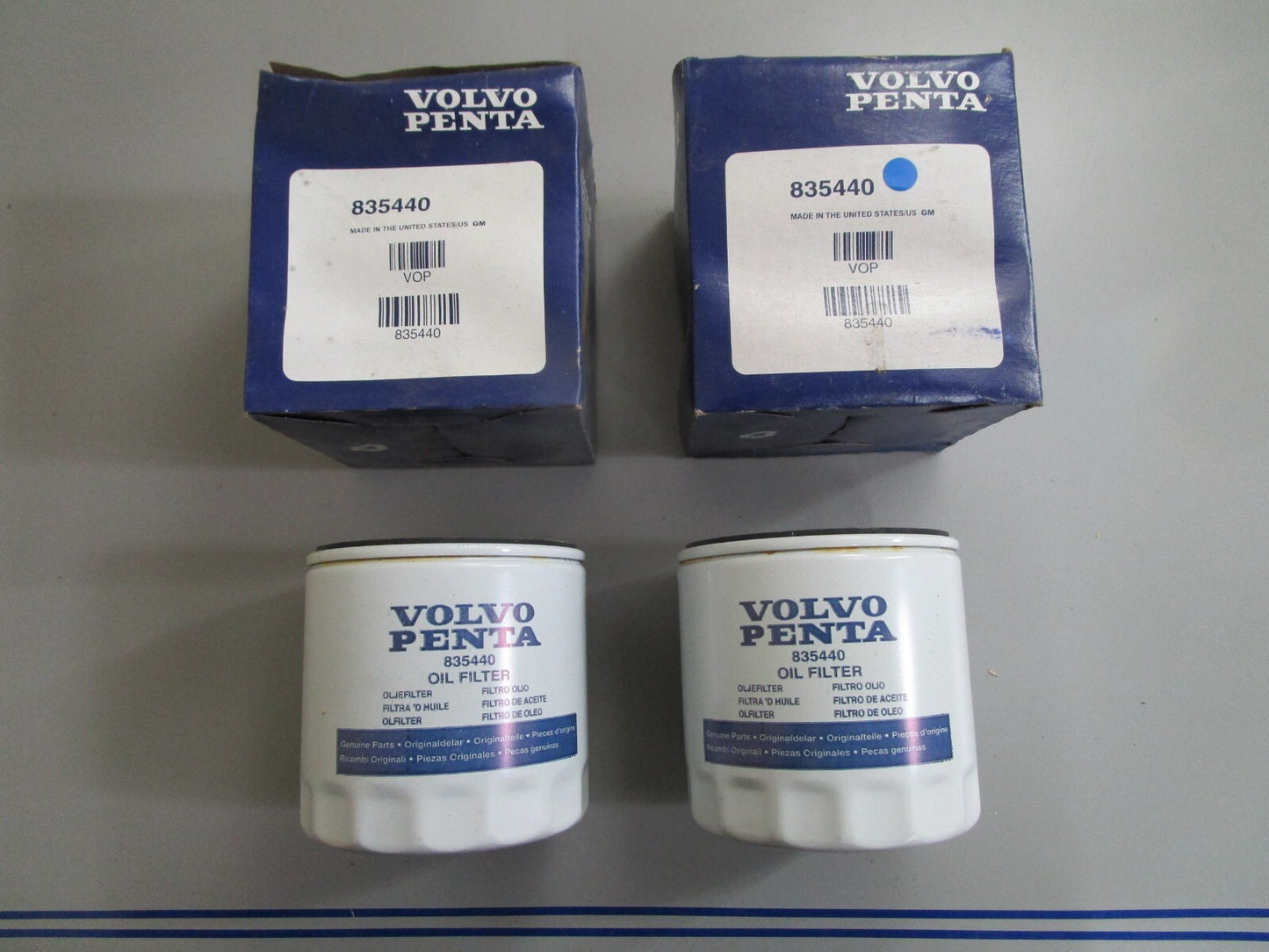 *NEW OEM* (LOT OF 2) 0820 Volvo Penta Oil Filter 835440