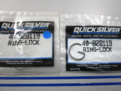 NEW OEM (LOT OF 2) 40-828119 Mercury Quicksilver Lock Ring 0810