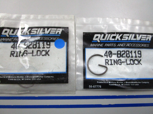 NEW OEM (LOT OF 2) 40-828119 Mercury Quicksilver Lock Ring 0810
