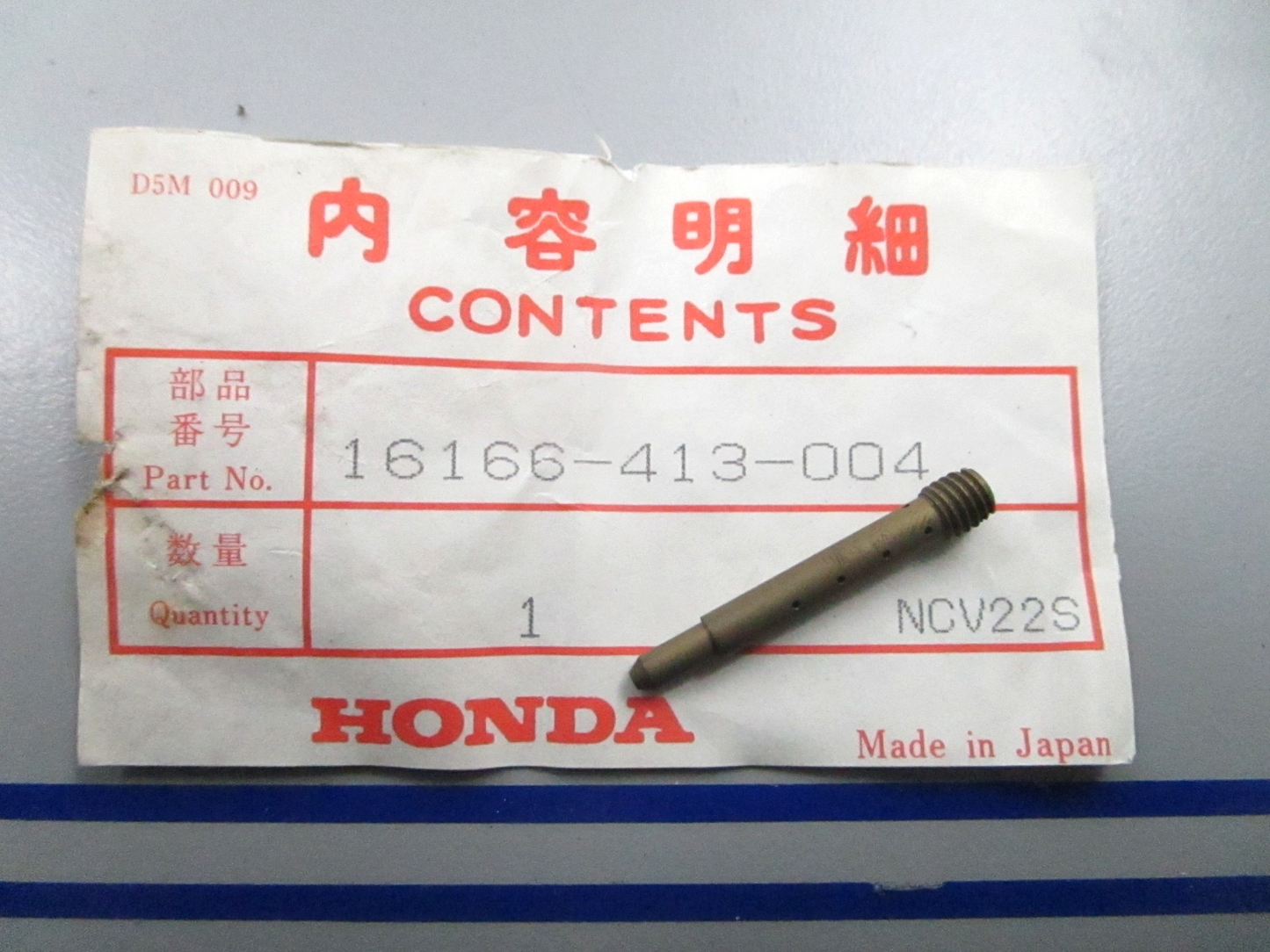 *NEW OEM* 0810 Honda Main Nozzle 16166-413-004