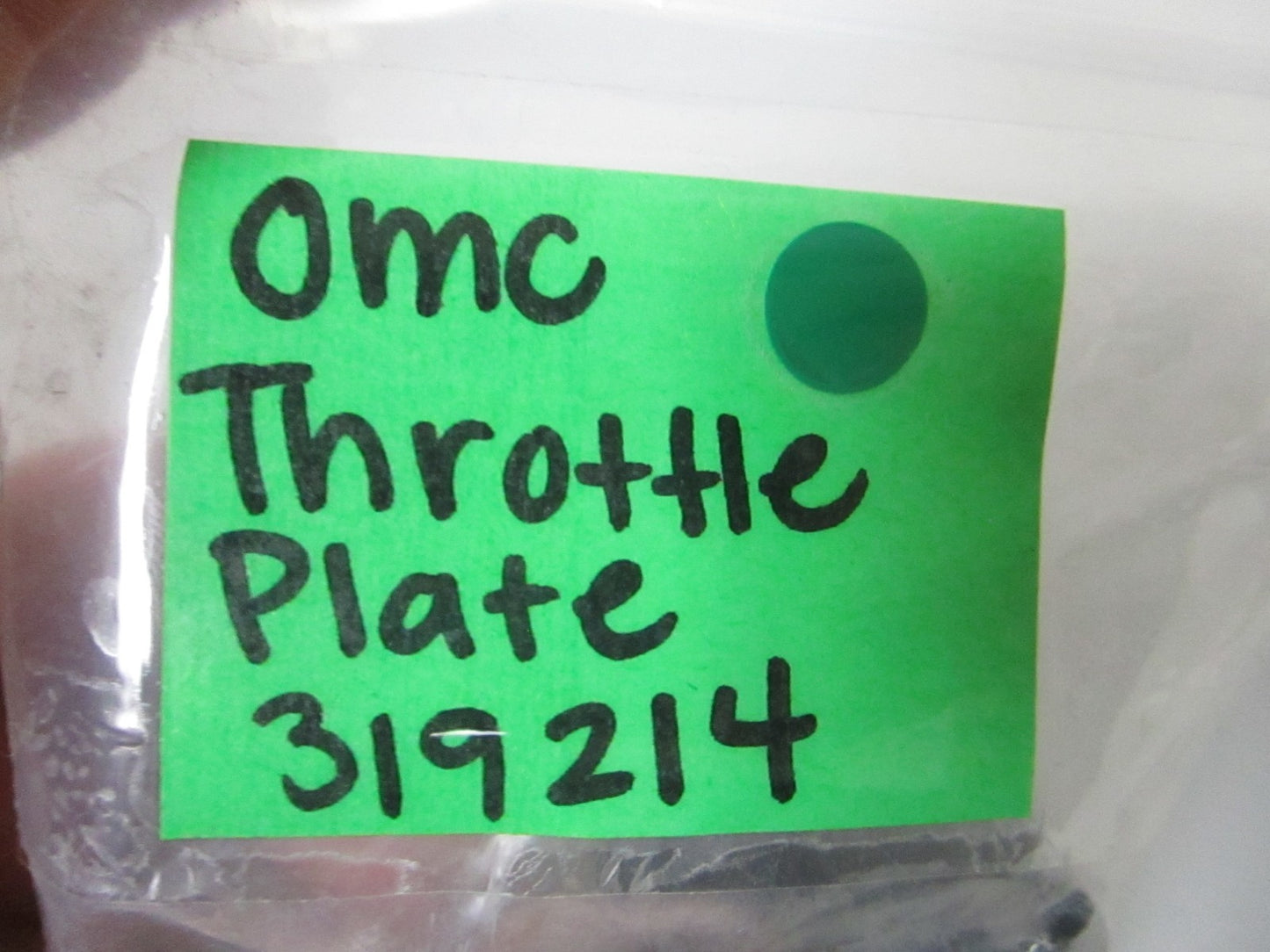 NEW OEM 319214 0319214 OMC Johnson Evinrude Throttle Plate 0810
