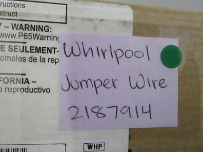 NEW OEM 2187914 Whirlpool Jumper Wire 0810