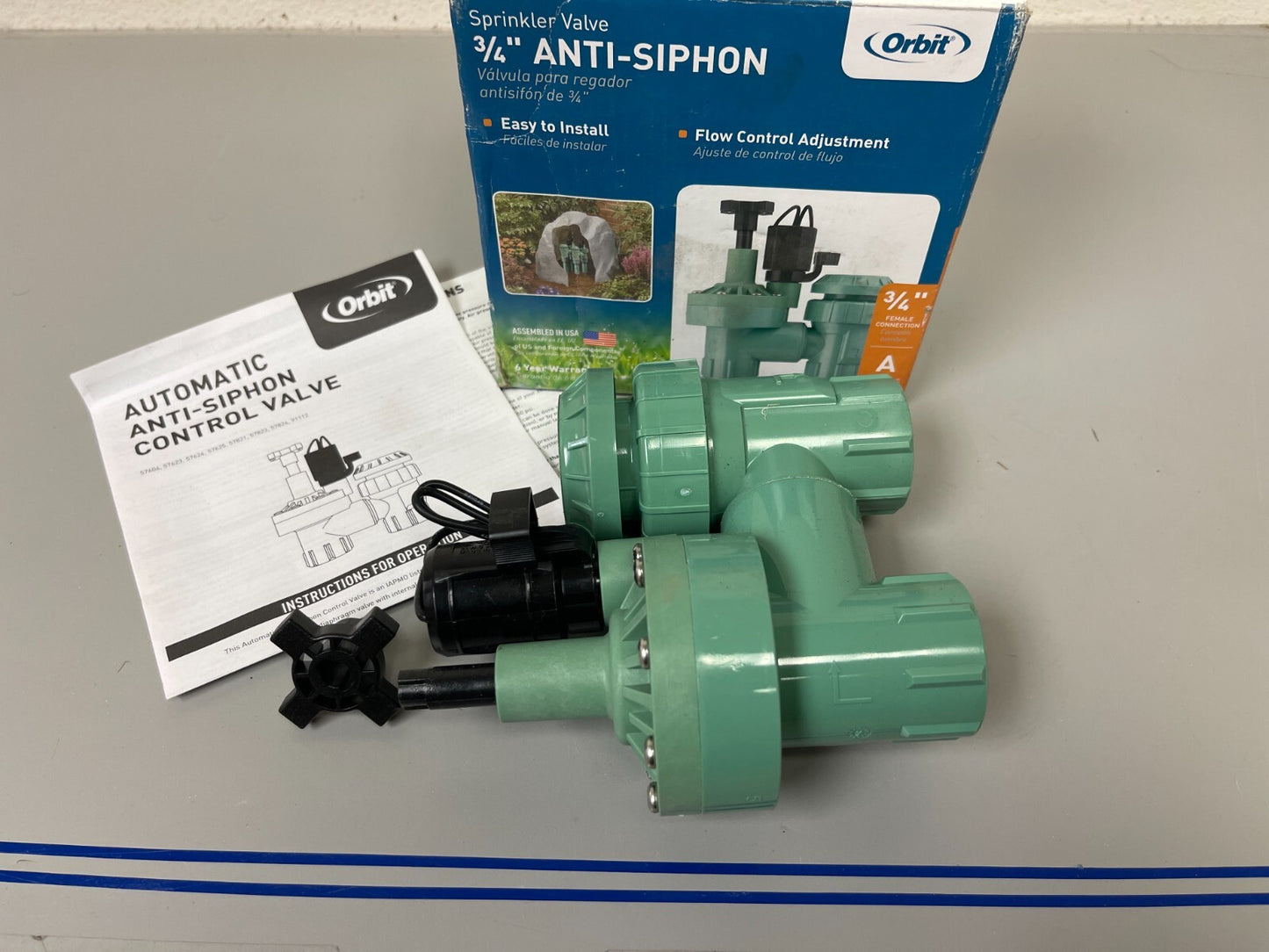 *NEW OEM* 0720 Orbit 3/4" Anti-Siphon Sprinkler Valve 57623-20