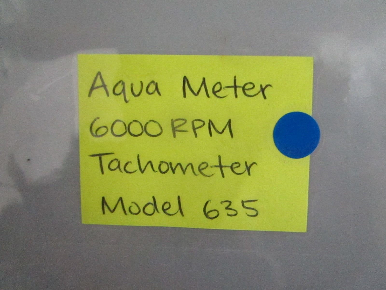 NEW OEM Model 635 Aqua Meter 6000RPM Tachometer 0820