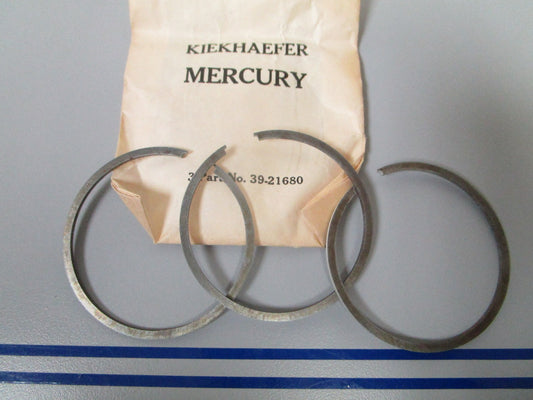 NEW OEM 39-21680 Mercury Quicksilver 3 Piston Ring Set 0810