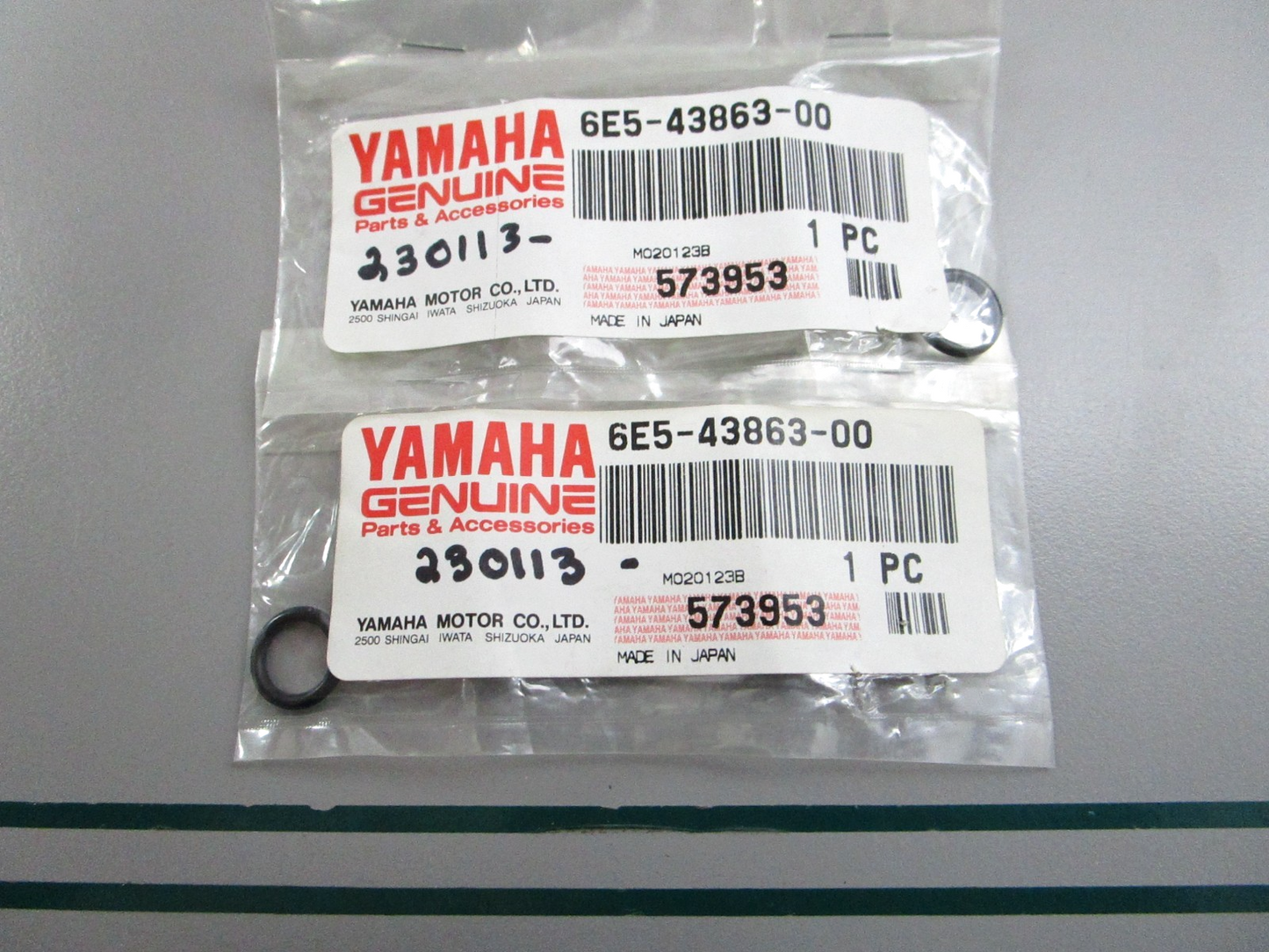 NEW OEM (LOT OF 2) 6E5-43863-00-00 Yamaha O-Ring 0810