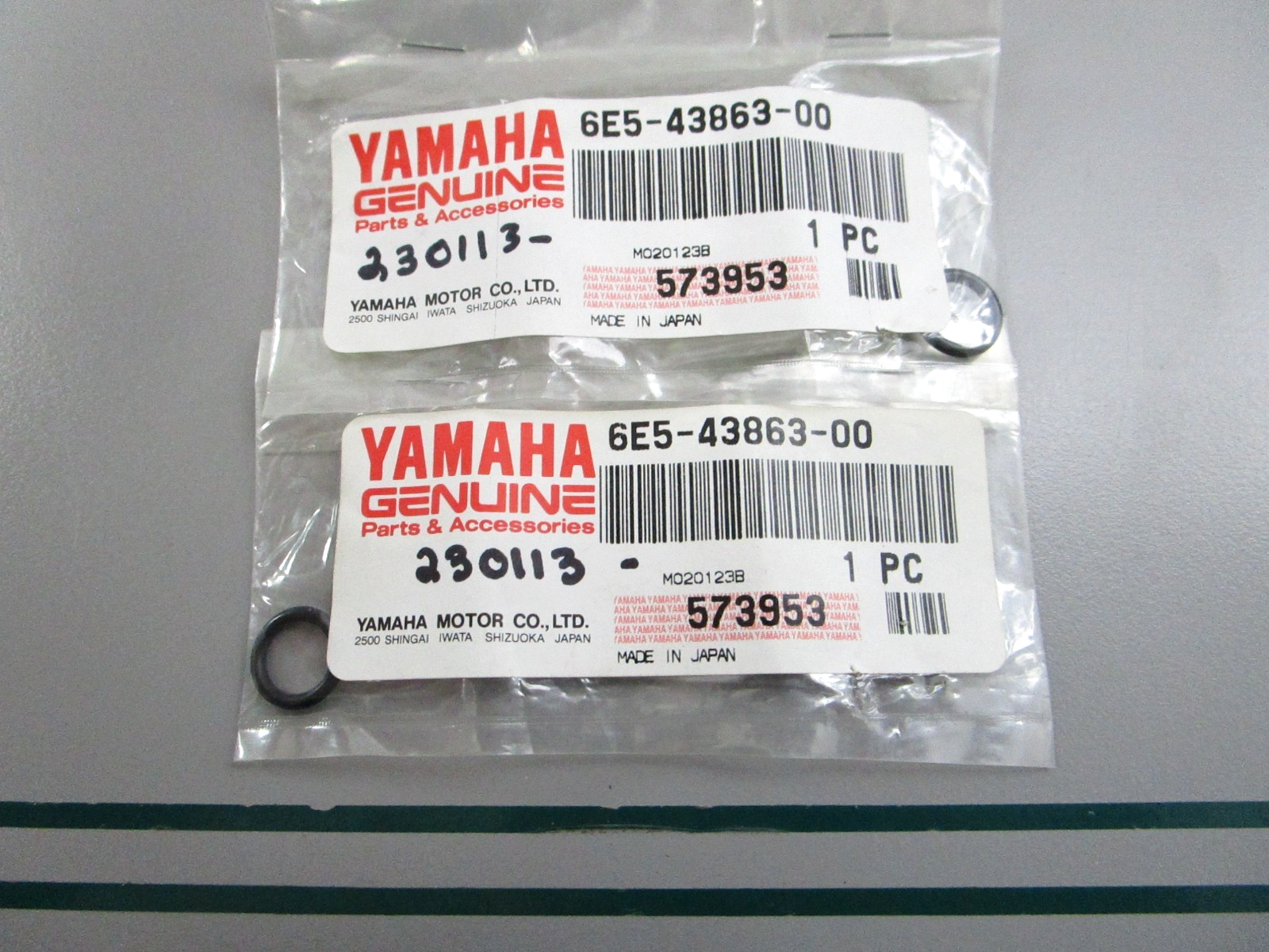 NEW OEM (LOT OF 2) 6E5-43863-00-00 Yamaha O-Ring 0810