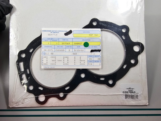 NEW OEM 307069 0307069 OMC Johnson Evinrude Gasket 0810