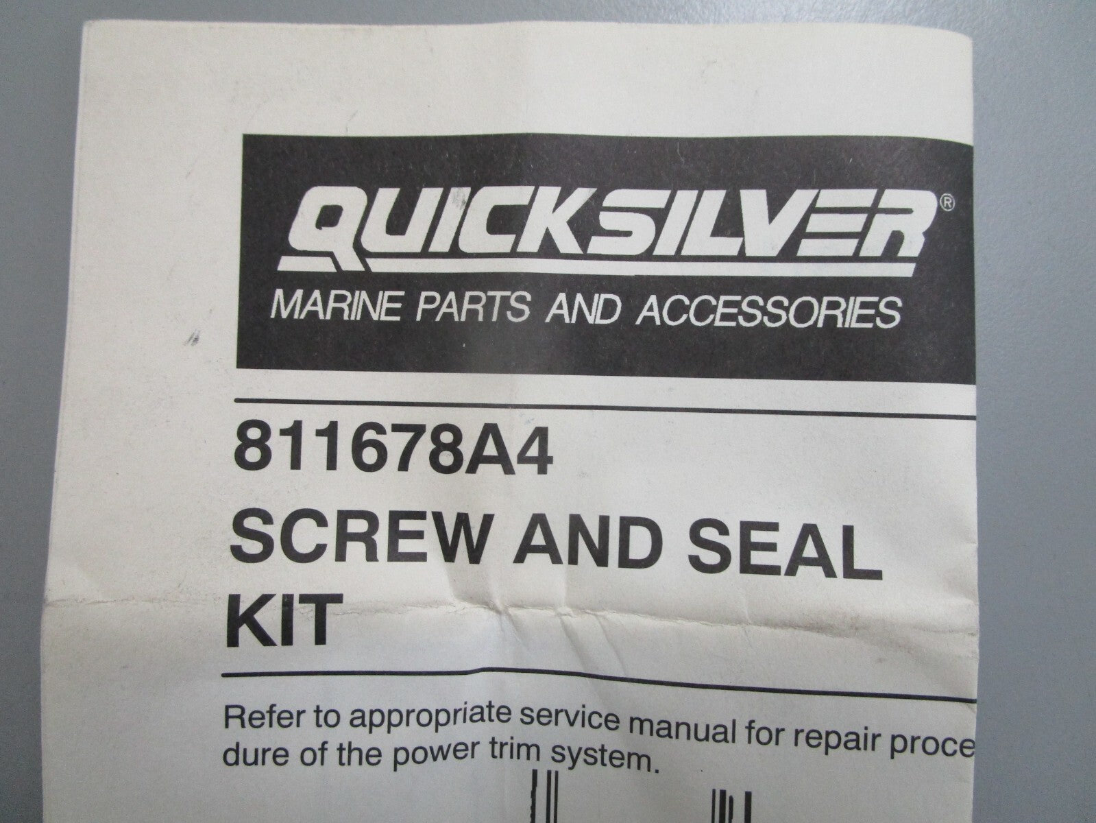 *NEW OEM* 0820 Mercury Quicksilver Repair Kit 811678A4