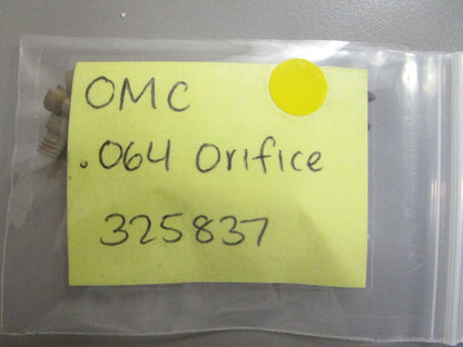 *NEW OEM* (LOT OF 2) 0810 OMC Johnson Evinrude .064 Orifice 325837 0325837