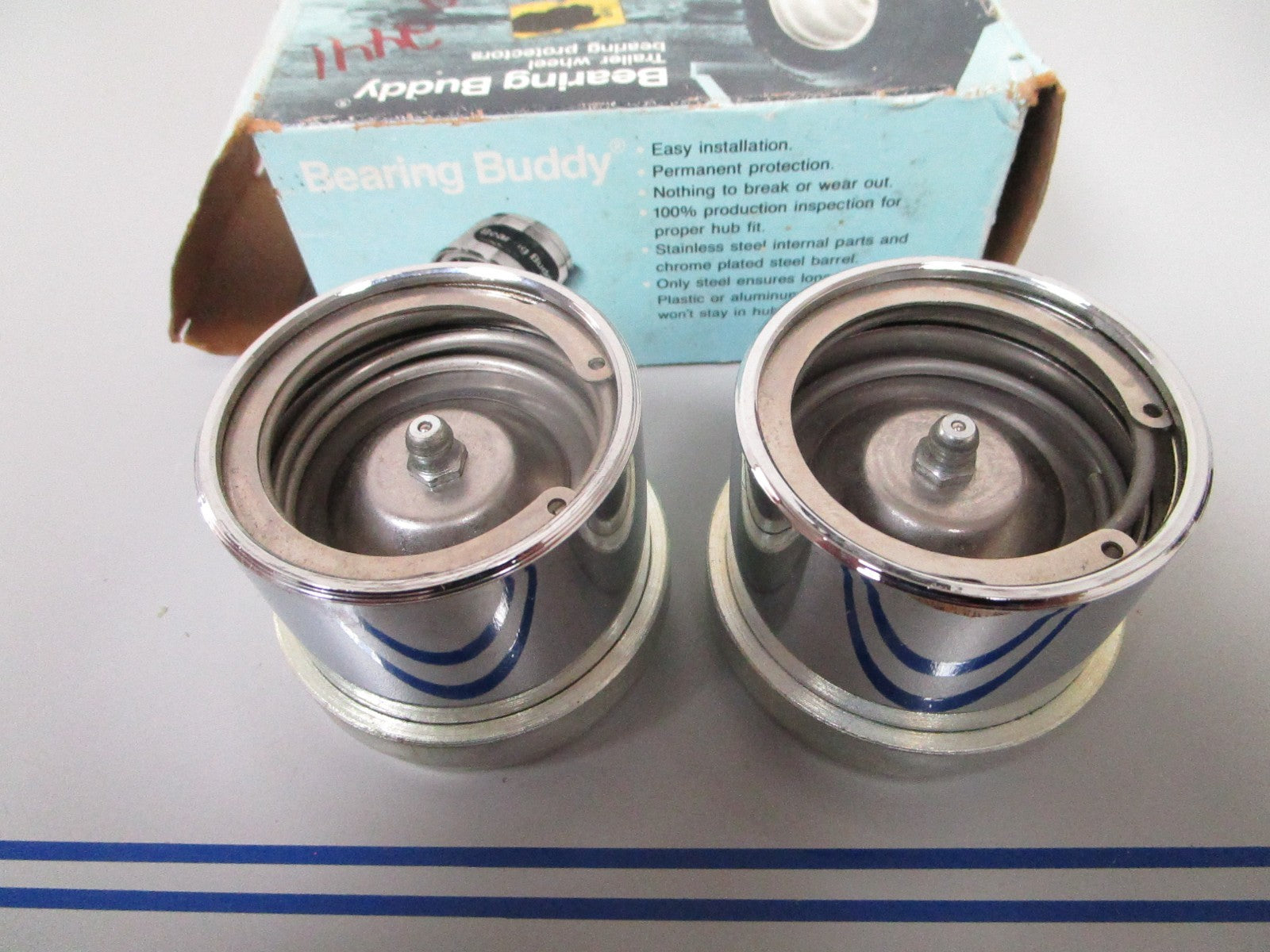 NEW OEM Model 2441 Bearing Buddy Trailer Wheel Bearing Protector Set 0720