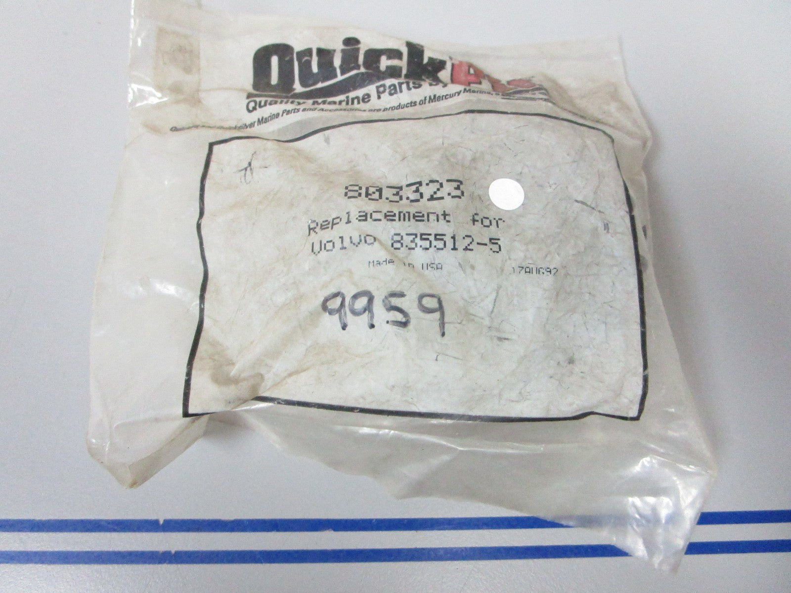 *NEW OEM* 0720 Mercury Quicksilver Impeller Kit 803323 Replaces: Volvo 835512