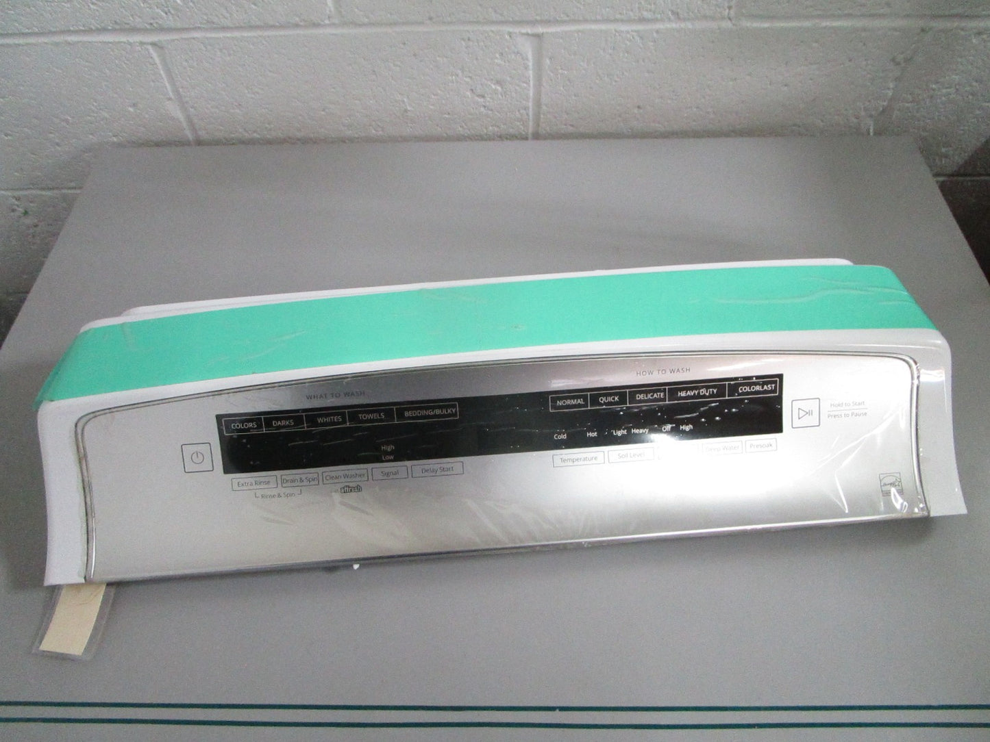 Whirlpool NEW OEM Washer Control Panel Console W11130237 NOS White Part 0820
