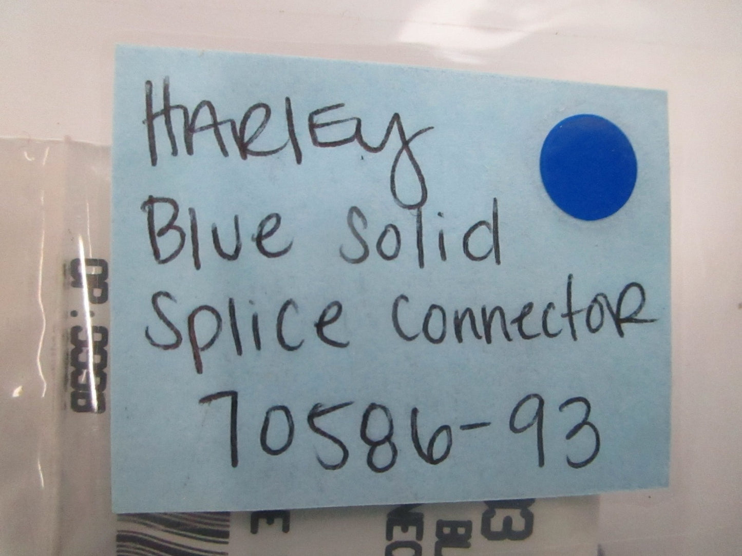 *NEW OEM* (LOT OF 2) 0810 Harley Davidson Blue Solid Splice Connector 70586-93