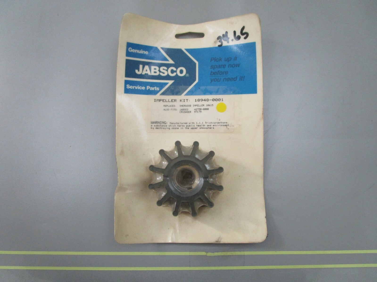 *NEW* 0810 Jabsco Impeller Kit 18948-0001 Replaces: Sherwood 10615