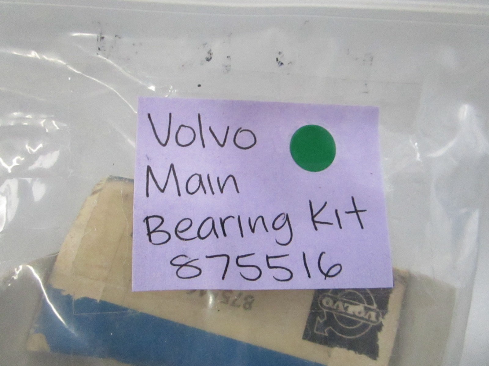 NEW OEM 875516 Volvo Penta Main Bearing Kit 0810