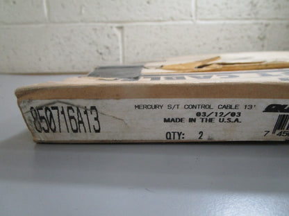 *NEW OEM* 0820 Mercury Quicksilver 13' Throttle & Shift Cables 850716A13