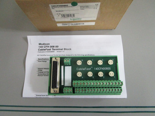 Schneider 140CFH00800 Modicon Quantum Analog Input Block Fused NEW OEM 0820
