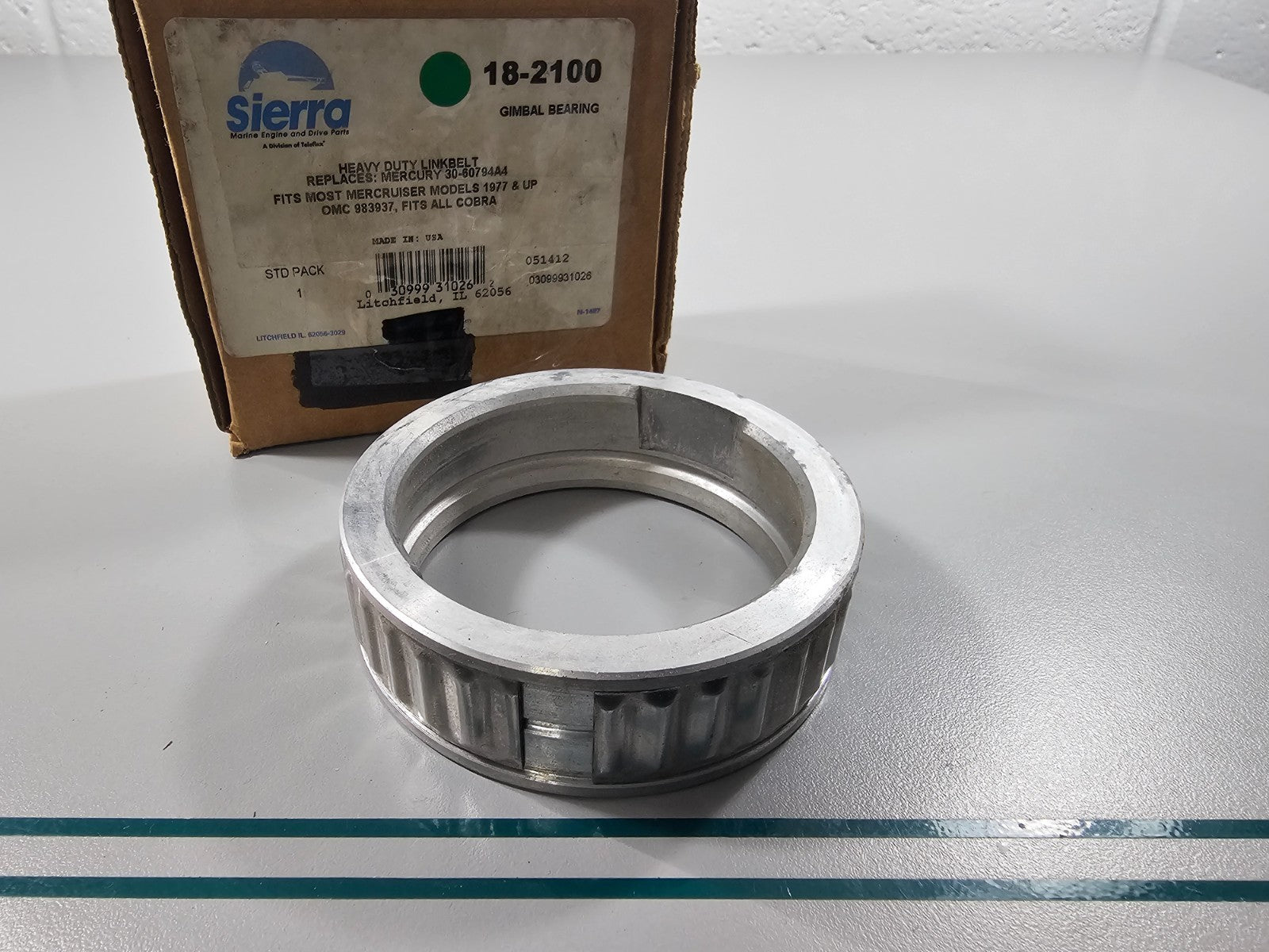NEW 18-2100 Replaces: Mercury 30-60794A4 Sierra Bearing Gimball 0810