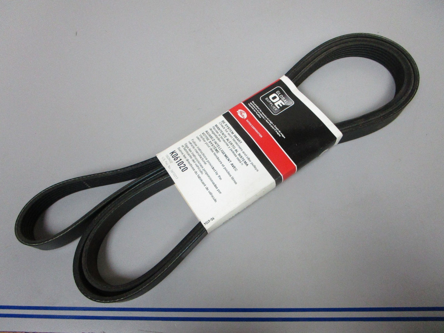 NEW K061020 Gates Micro-V 13/16" x 102 ⅚" Serpentine Belt 0720