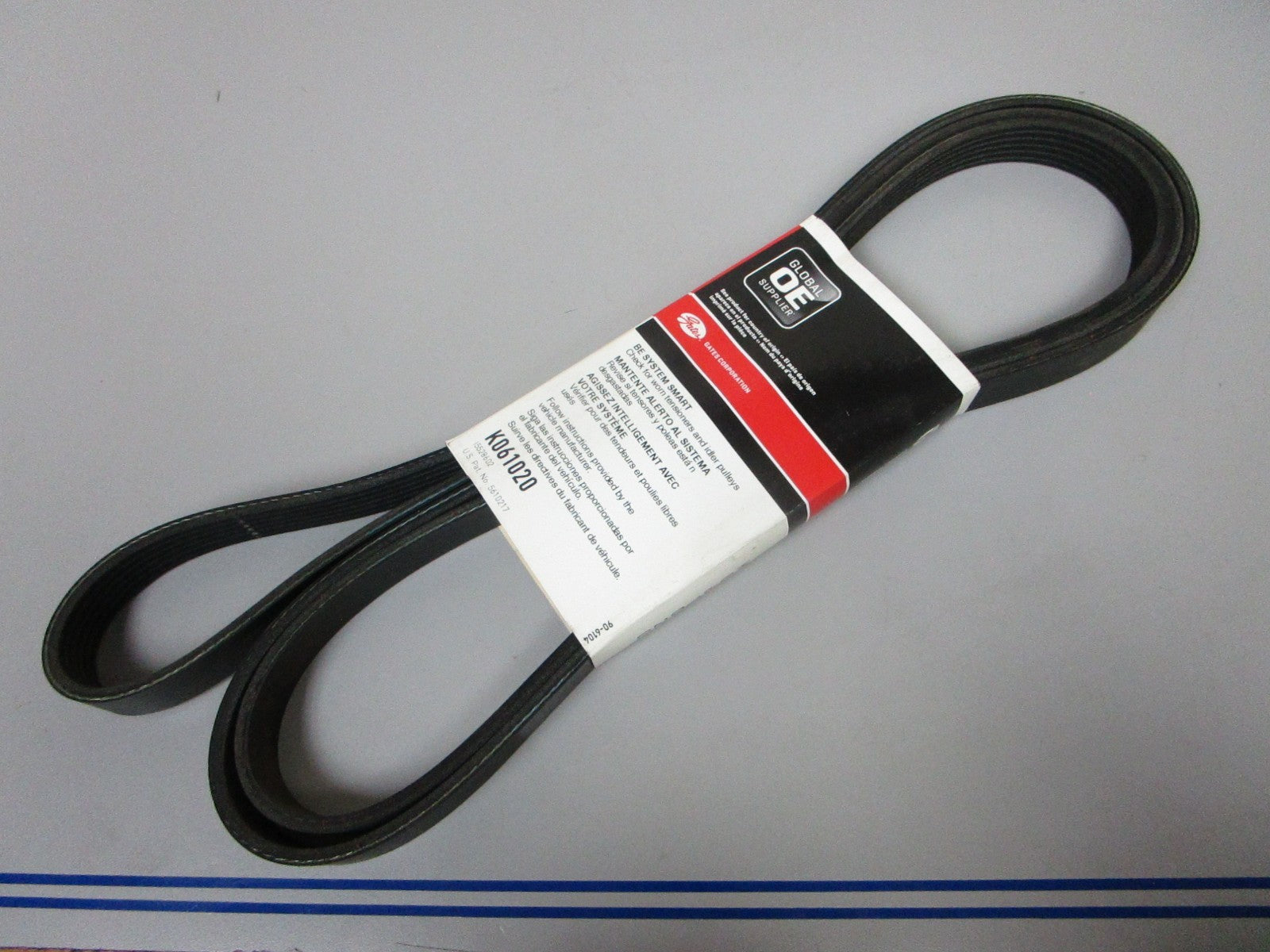 NEW K061020 Gates Micro-V 13/16" x 102 ⅚" Serpentine Belt 0720