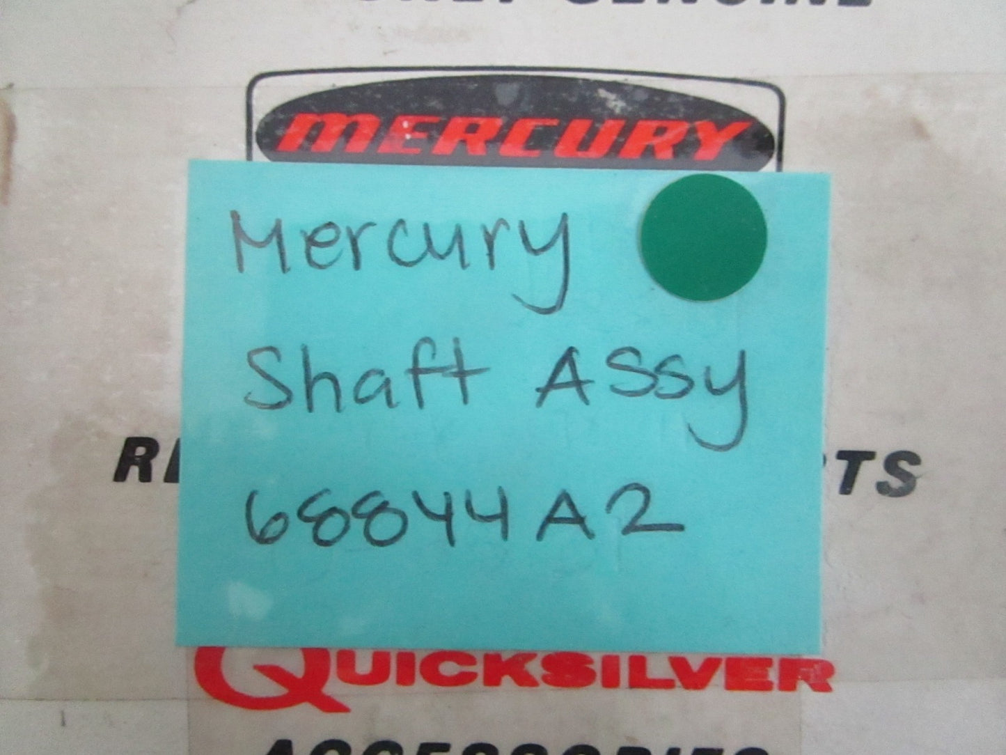 Mercury MerCap 68844A2 Shaft Outboard Marine Engine NOS Genuine NEW OEM 0820
