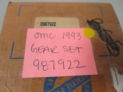 *NEW OEM* 0720 OMC Johnson Evinrude 1993 Gear Set 987922 0987922 916188 0916188