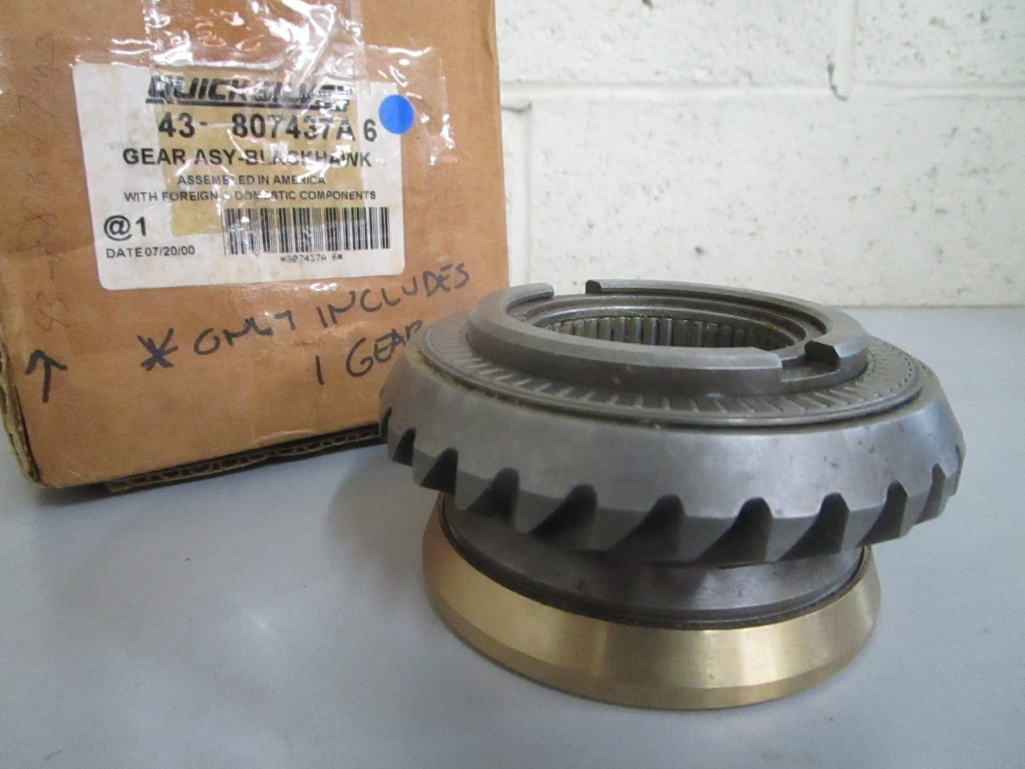 *NEW OEM* 0820 Mercury Quicksilver Blackhawk Gear Assy 43-807437A6