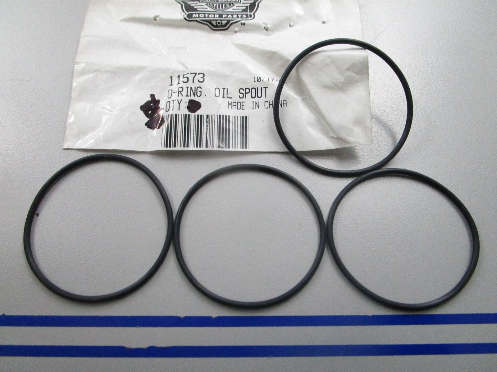 *NEW OEM* (LOT OF 4) 0810 Harley Davidson Oil Spout O-Ring 11573
