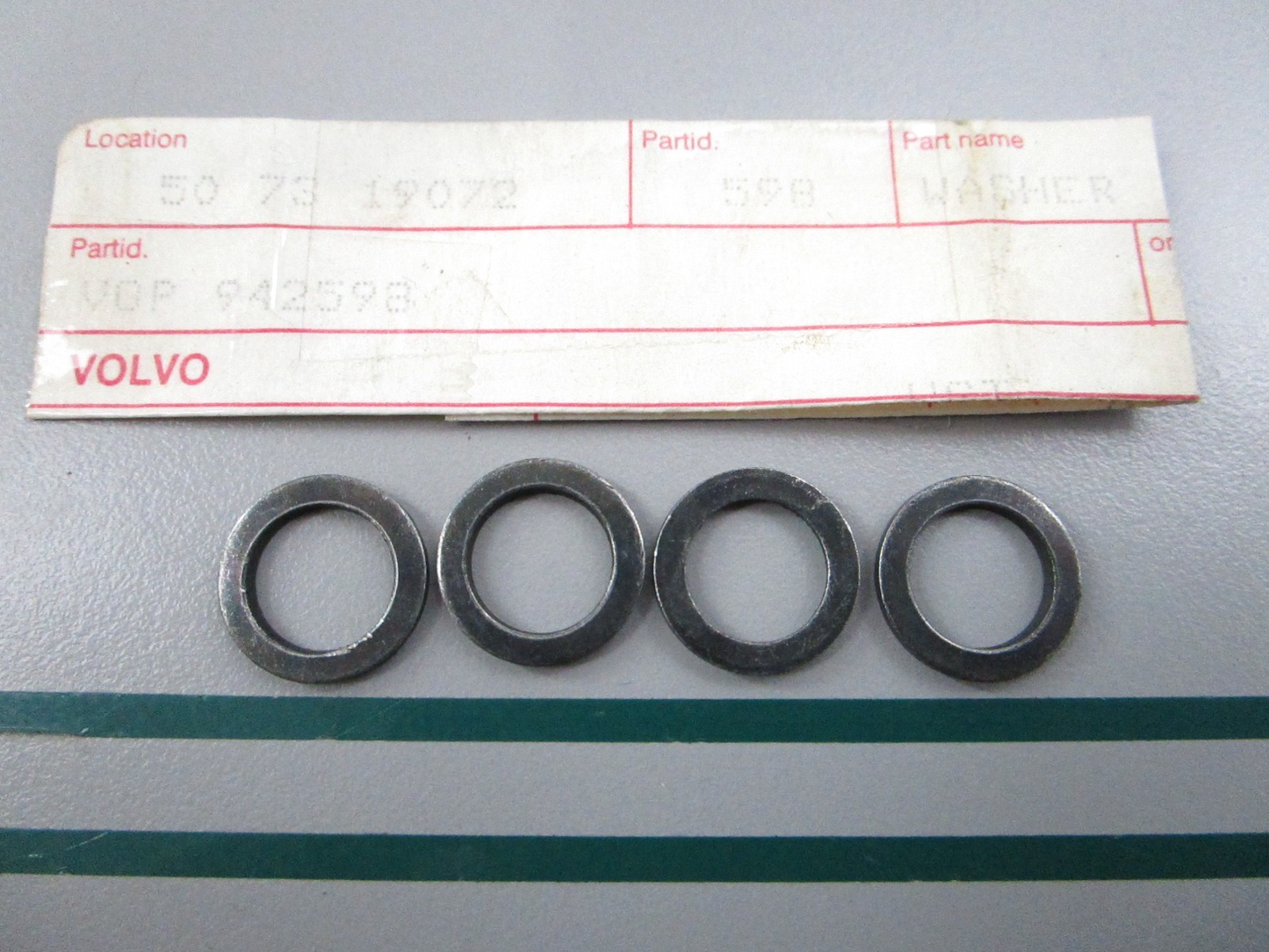 NEW OEM (LOT OF 4) 94258 Volvo Penta Washer 0810