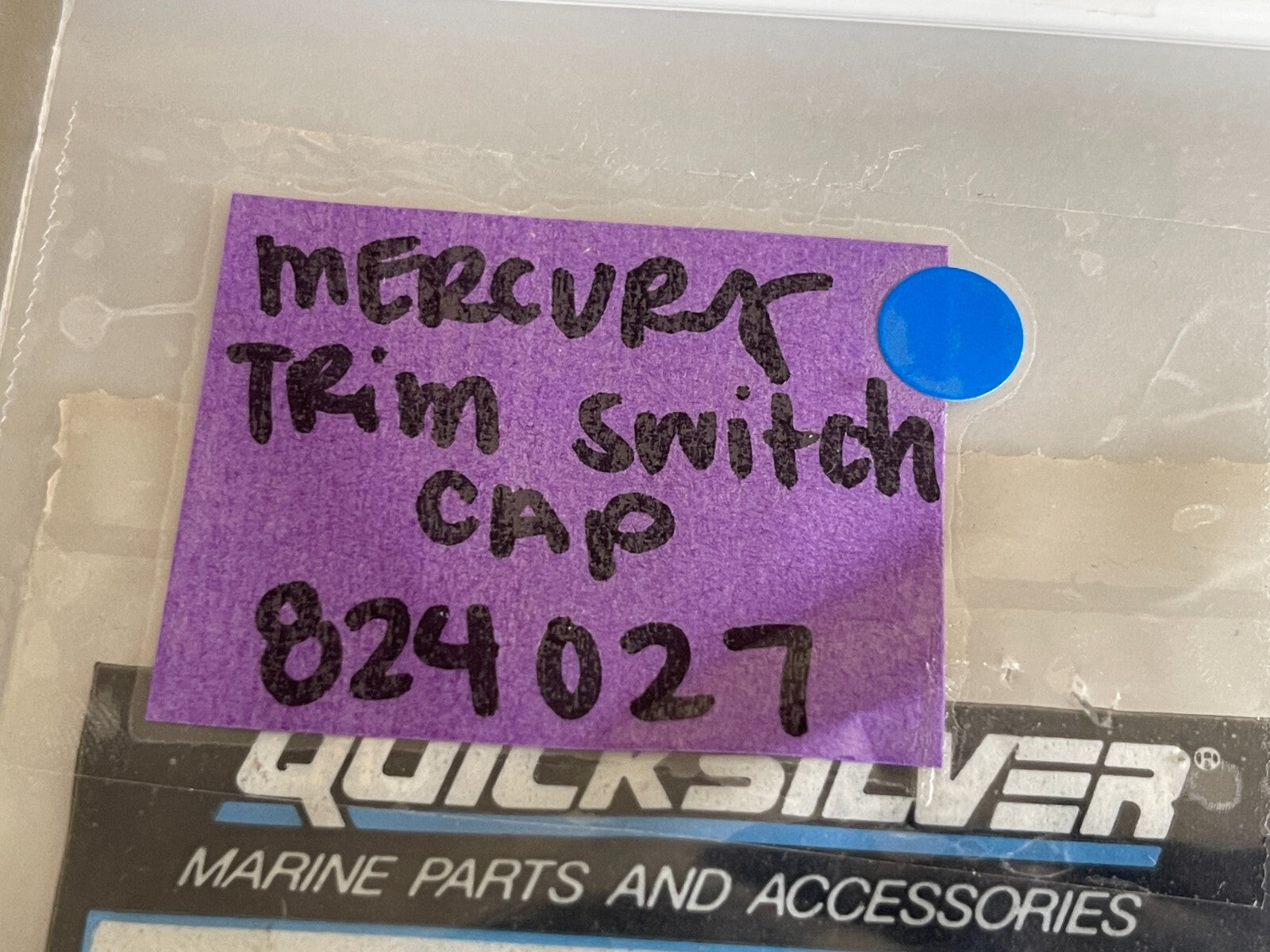 *NEW OEM* (LOT OF 2) 0810 Mercury Quicksilver Trim Switch Cap 824027