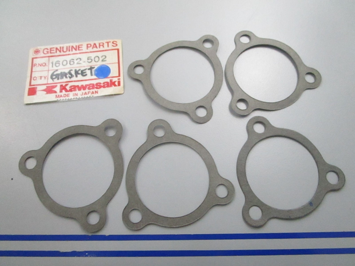 NEW OEM (LOT OF 5) Kawasaki 16062-502 Gasket 0810