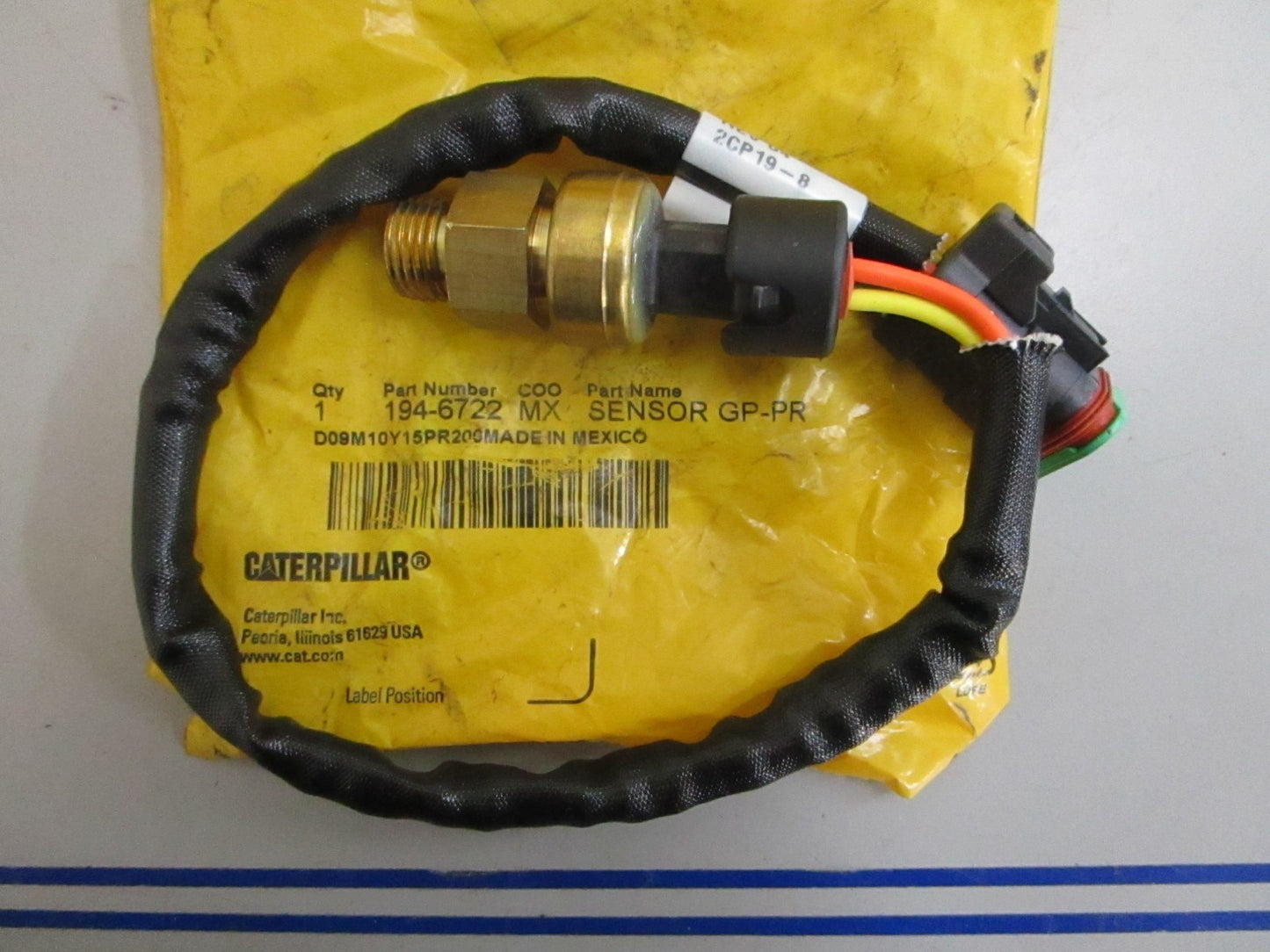 *NEW OEM* 0820 CAT Pressure Sensor 194-6722