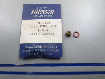 *NEW* 0810 Tillotson .61 Main Fuel Jet & Gasket 011396