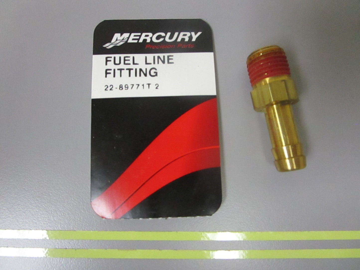*NEW OEM* 0810 Mercury Quicksilver Fuel Line Fitting 22-89771T2