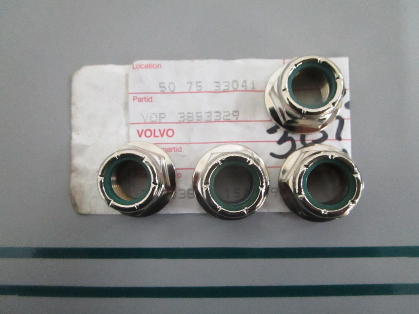 NEW OEM (LOT OF 4) 3853329 Volvo Penta Nut 0820