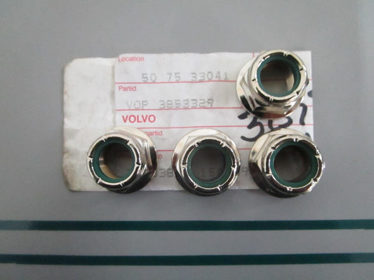 NEW OEM (LOT OF 4) 3853329 Volvo Penta Nut 0820