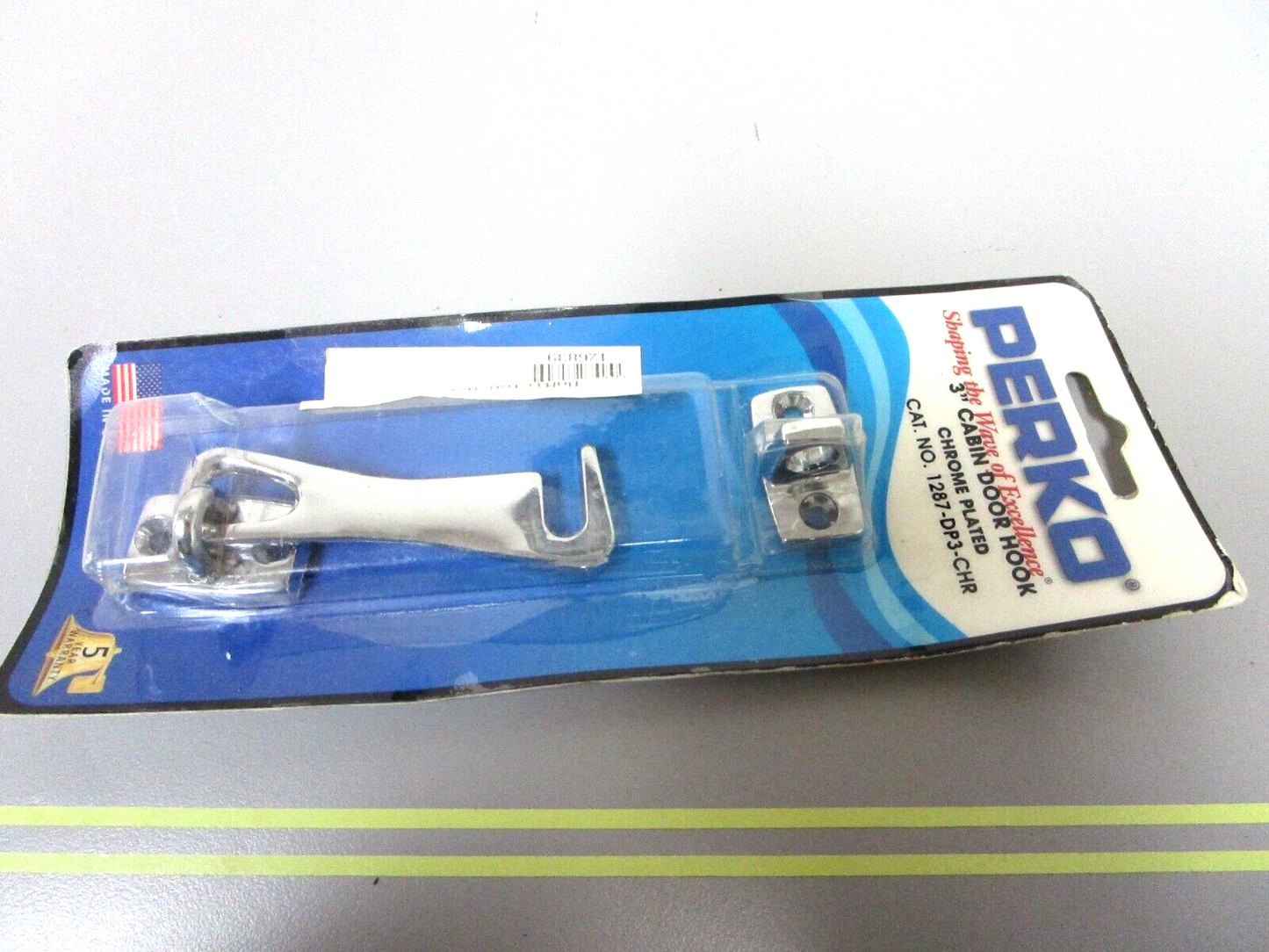 *NEW OEM* 0720 Perko 3" Chrome Cabin Door Hook 1287-DP3-CHR