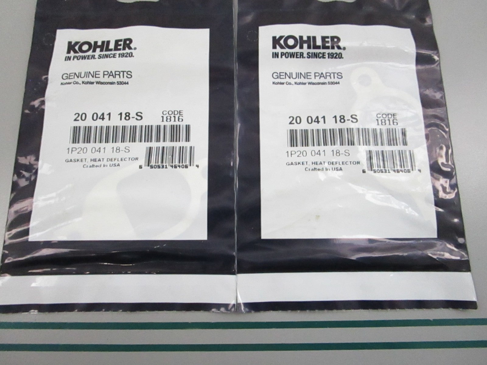 NEW OEM (LOT OF 2) 20 041 18-S Kohler Heat Deflector Gasket 0810