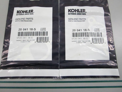 NEW OEM (LOT OF 2) 20 041 18-S Kohler Heat Deflector Gasket 0810