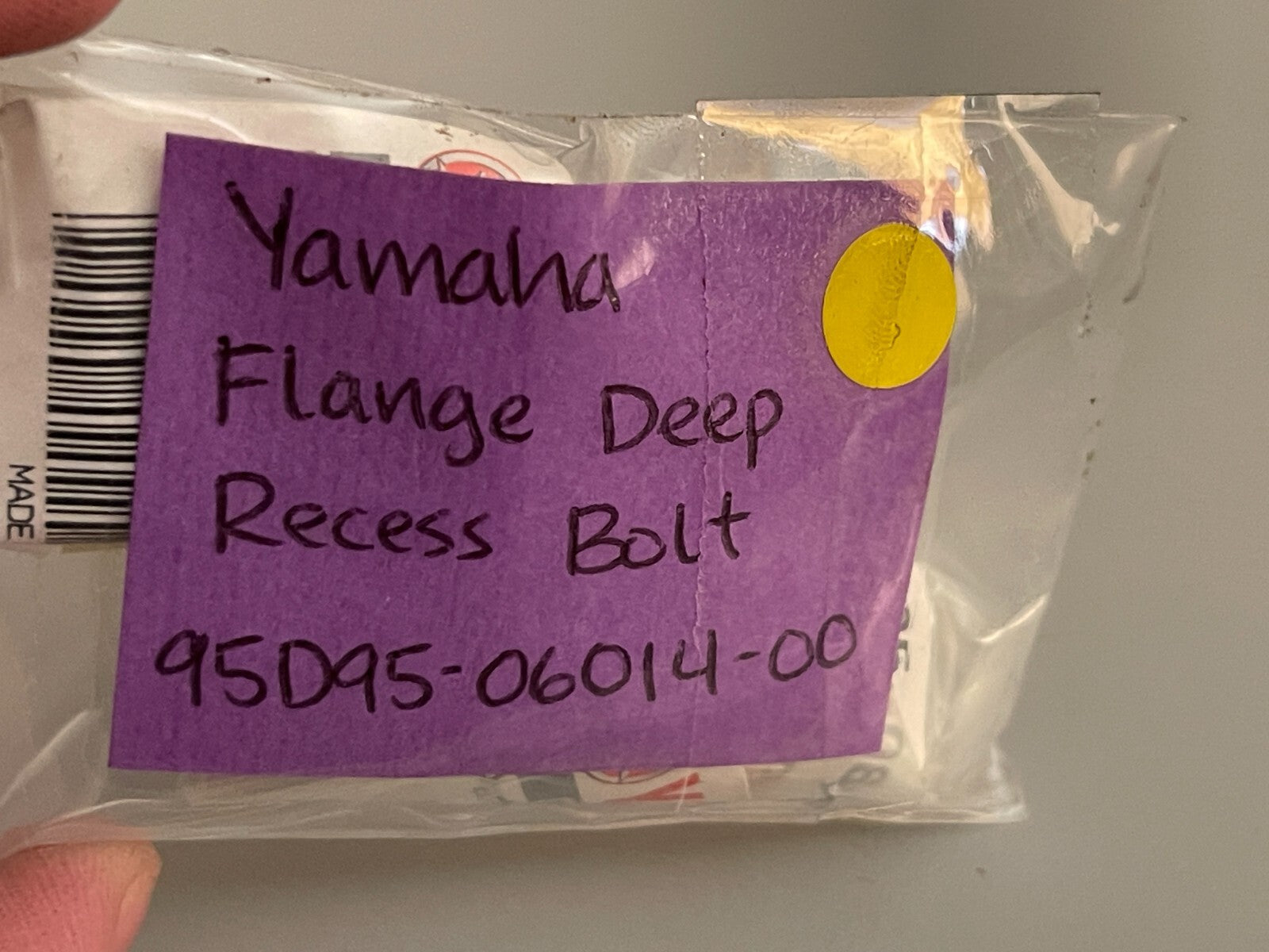 *NEW OEM* 0810 Yamaha Flange Deep Recess Bolt 95D95-06014-00