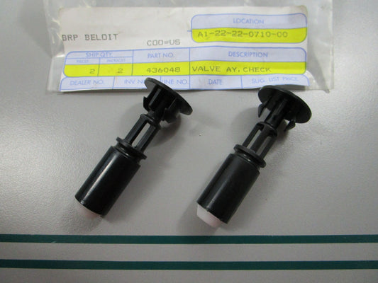 NEW OEM (LOT OF 2) 436048 0436048 OMC Johnson Evinrude Check Valve Assembly 0810