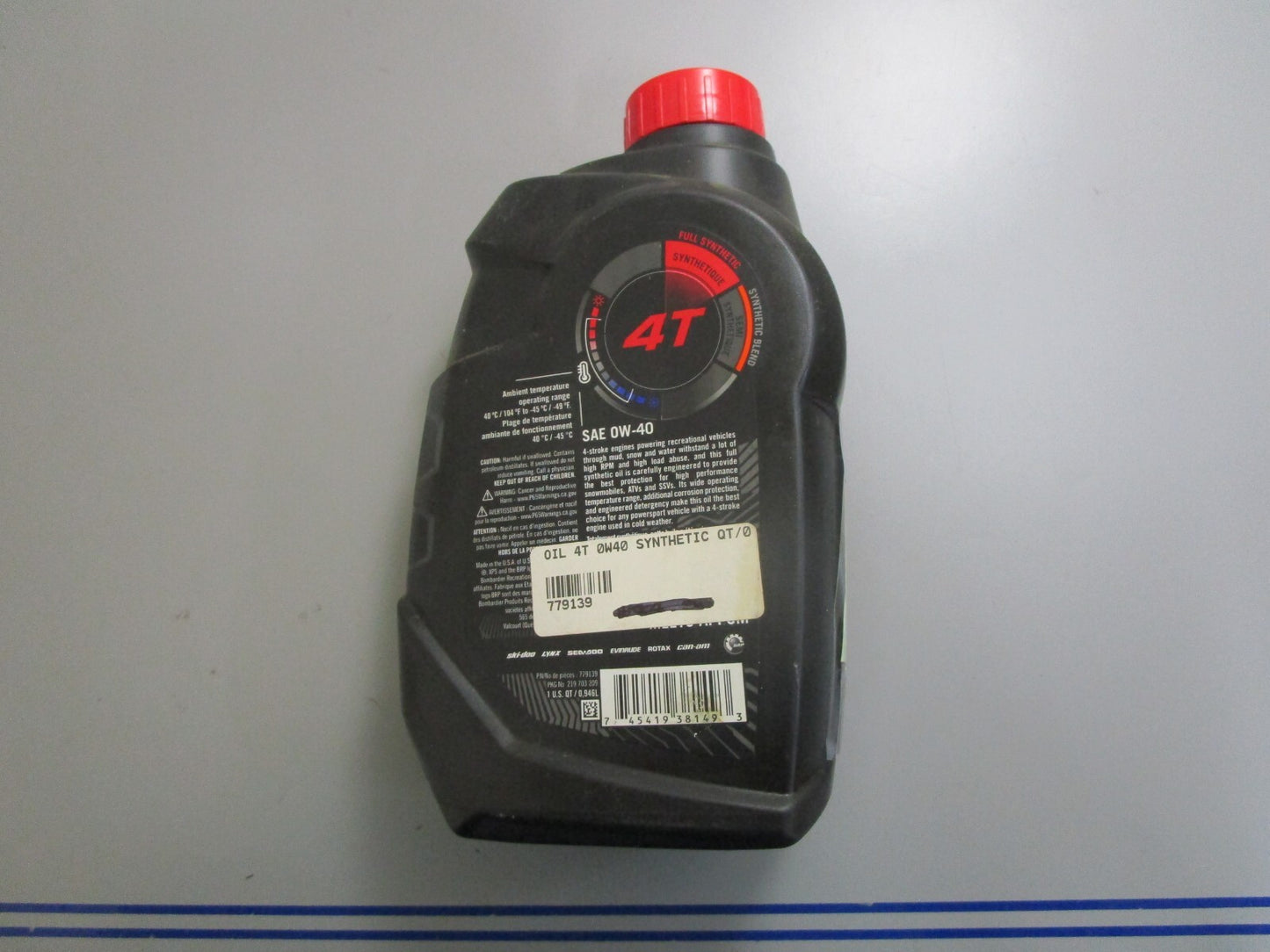 *NEW OEM* 0820 BRP Ski-Doo XPS Full Synthetic Oil SAE-0W-40 779139