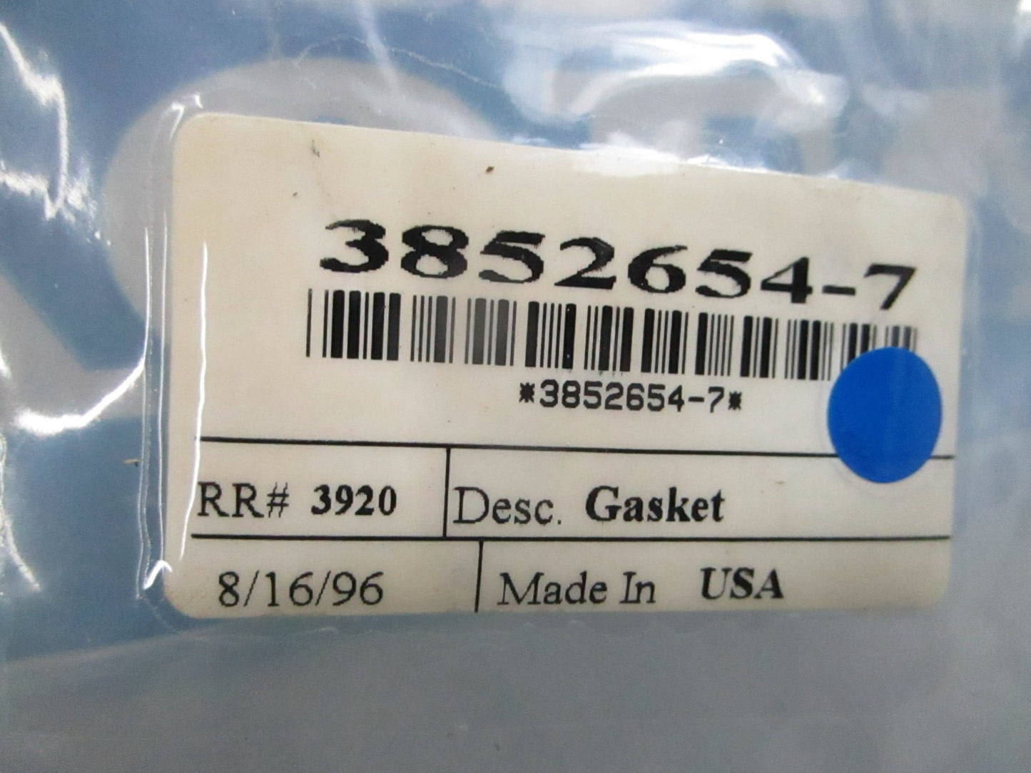 *NEW OEM* 0810 Volvo Penta Gasket 3852654-7