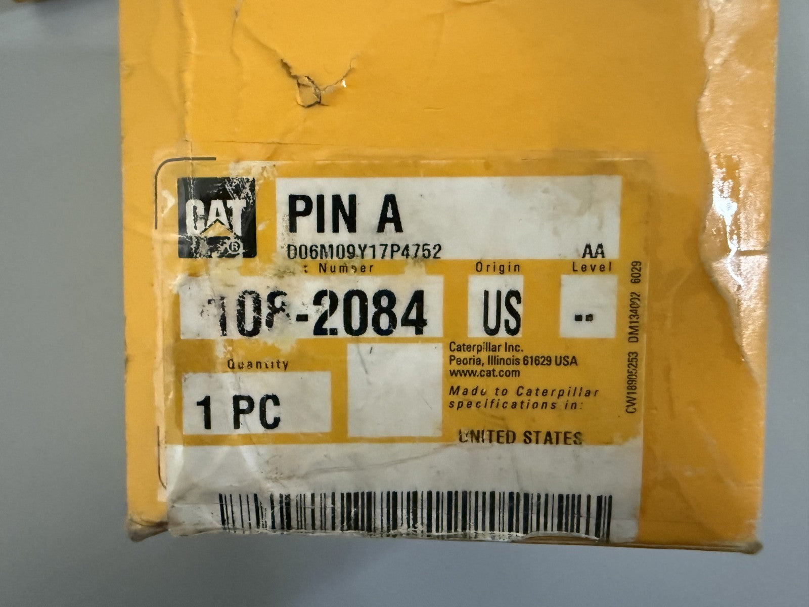 NEW OEM 108-2084 CAT Pin 0820