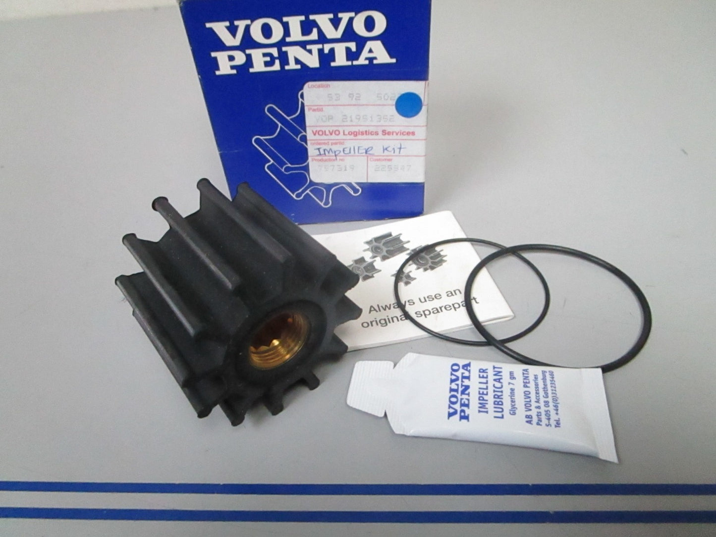 *NEW OEM* 0840 Volvo Penta Impeller Kit 21951352